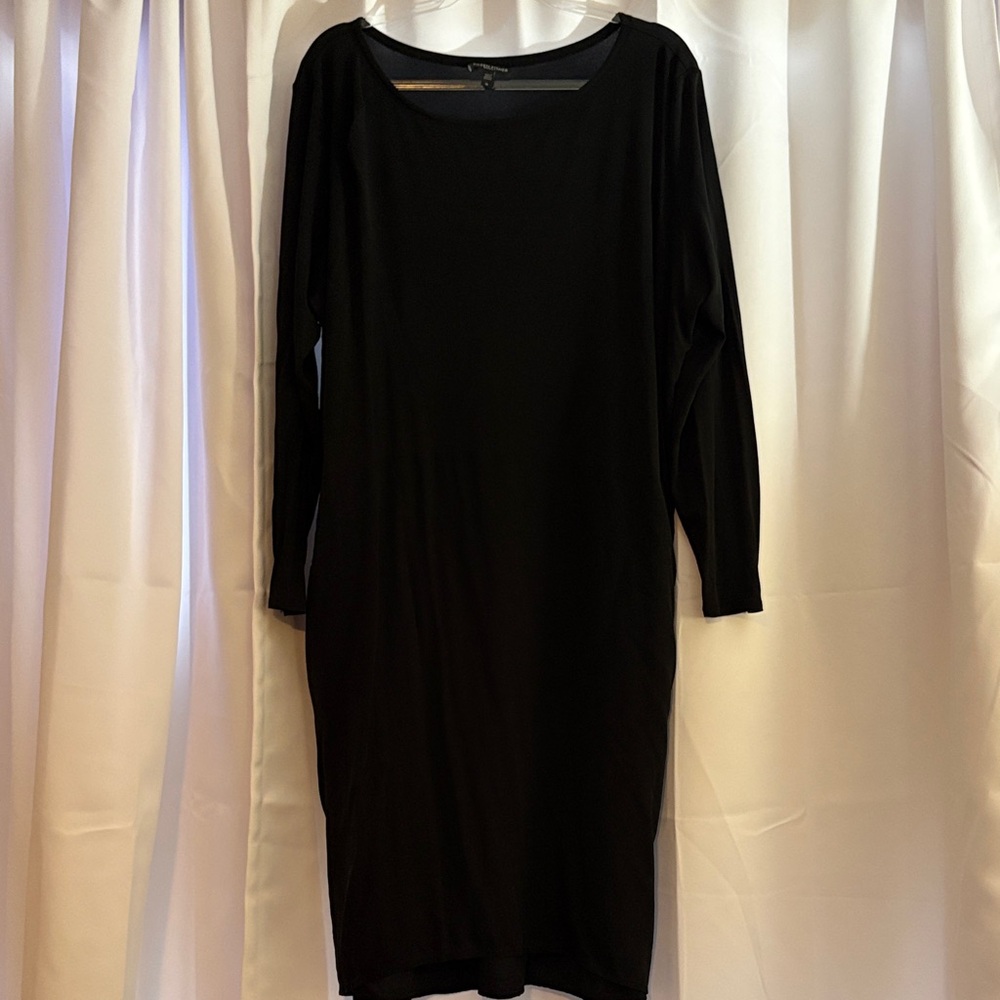 Eileen Fisher dress black 1x